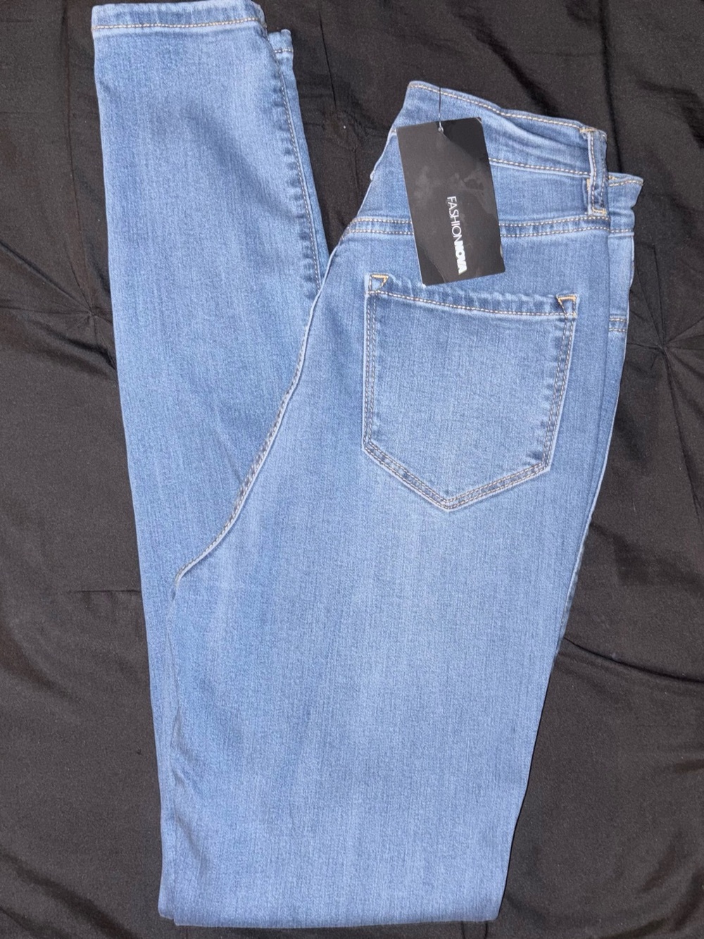 Fashion Nova Men Light Wash Skinny Jeans
